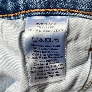 Everlane the wide leg jean size 27